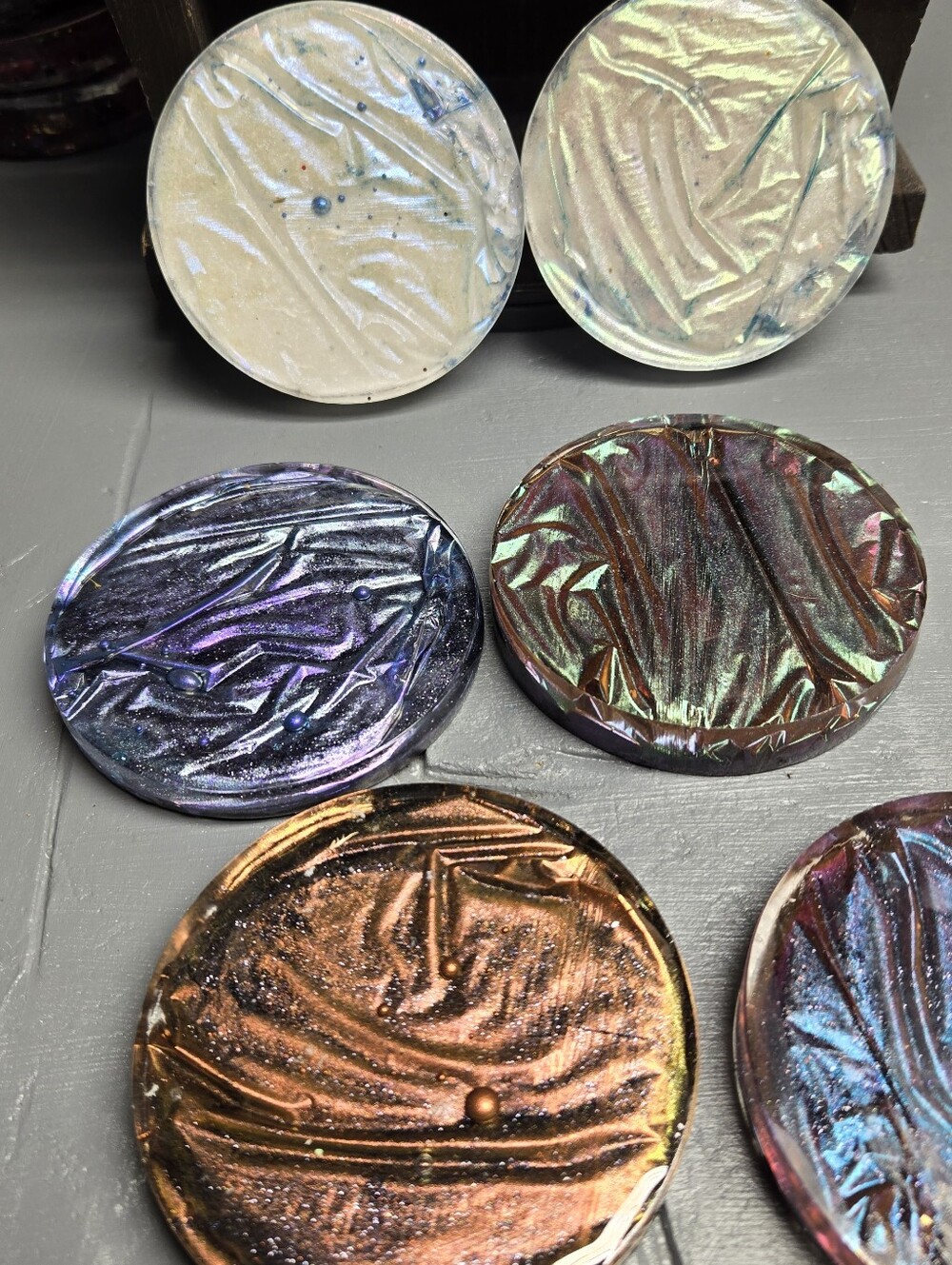 Iridescent Coasters - Multi Color - Picture 12 of 15